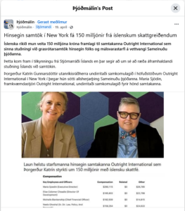 Þjóðmálin skrifar gegn trans-fólki í Bandaríkjunum og styrk sem það fékk frá Íslenska ríkinu.